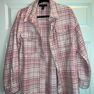 Pink tweed jacket